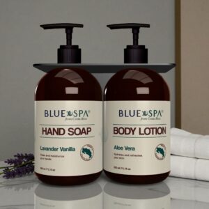 BLUE SPA - Rack Tocador de 2 (Crema + Jabón de Manos)