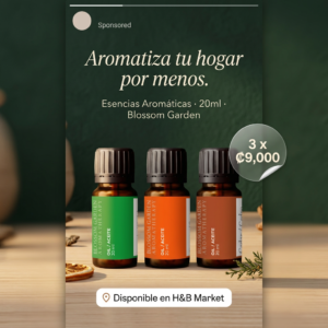PROMO - BLOSSOM GARDEN - Esencias aromáticas 20 ml (¡Promo 3 x ₡9000!)